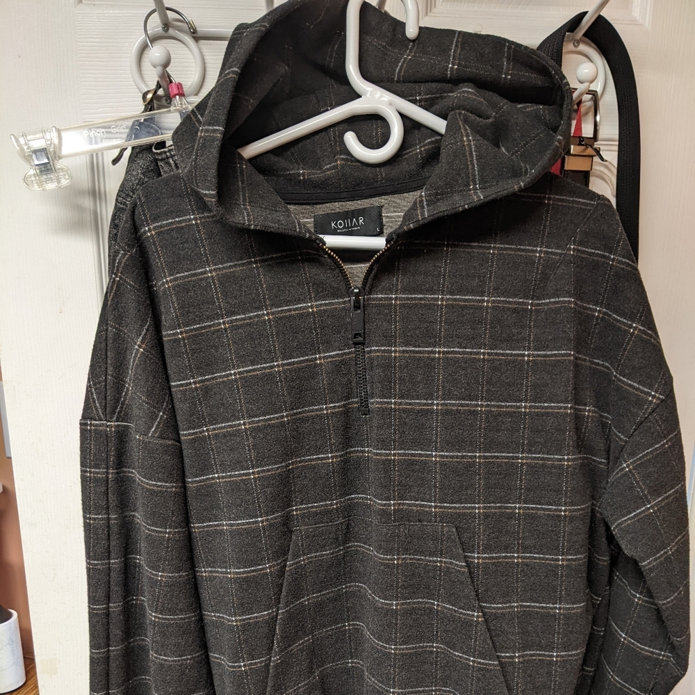 Kollar Half Zip Boxy Hoodie L